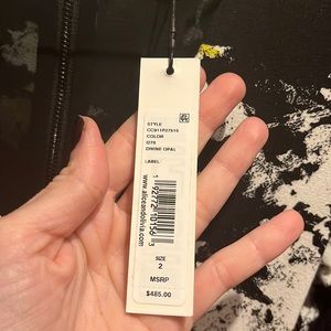 Alice and Olivia Temika Cutout Print Dress Size 2, NWT.